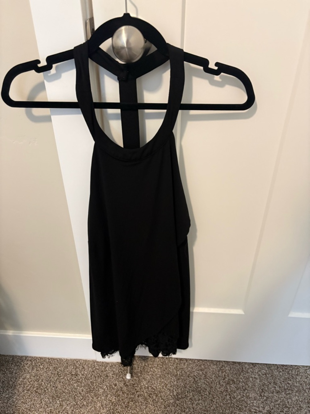 Maurices Black lace tank top